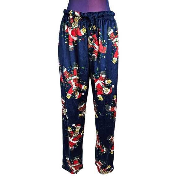 The Simpsons Homer Simpson Fleece Holiday Christmas Lounge Pants Size Medium P49 - Picture 8 of 9
